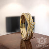 0.36ct Diamond Maple Inspired Gold Bridal Set - 02US55